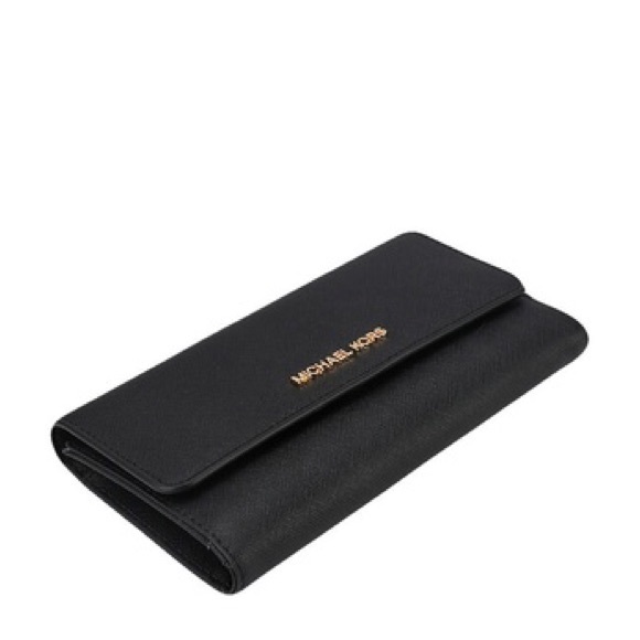 Michael Kors Handbags - Michael Kors Michael Kors Jet Set Wallet Black